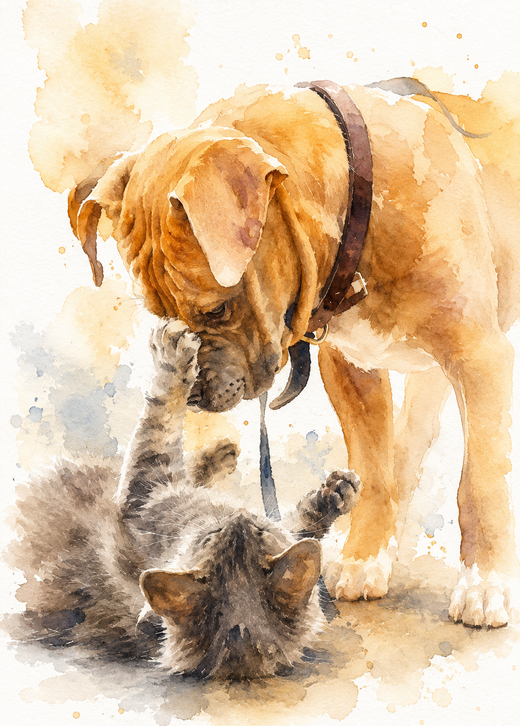 Affiche Animaux Aquarelle