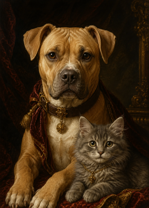 Baroque Animals Poster