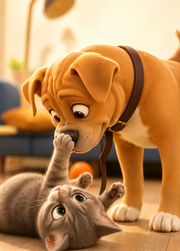 Affiche Animaux Cartoon personnalisee - apercu