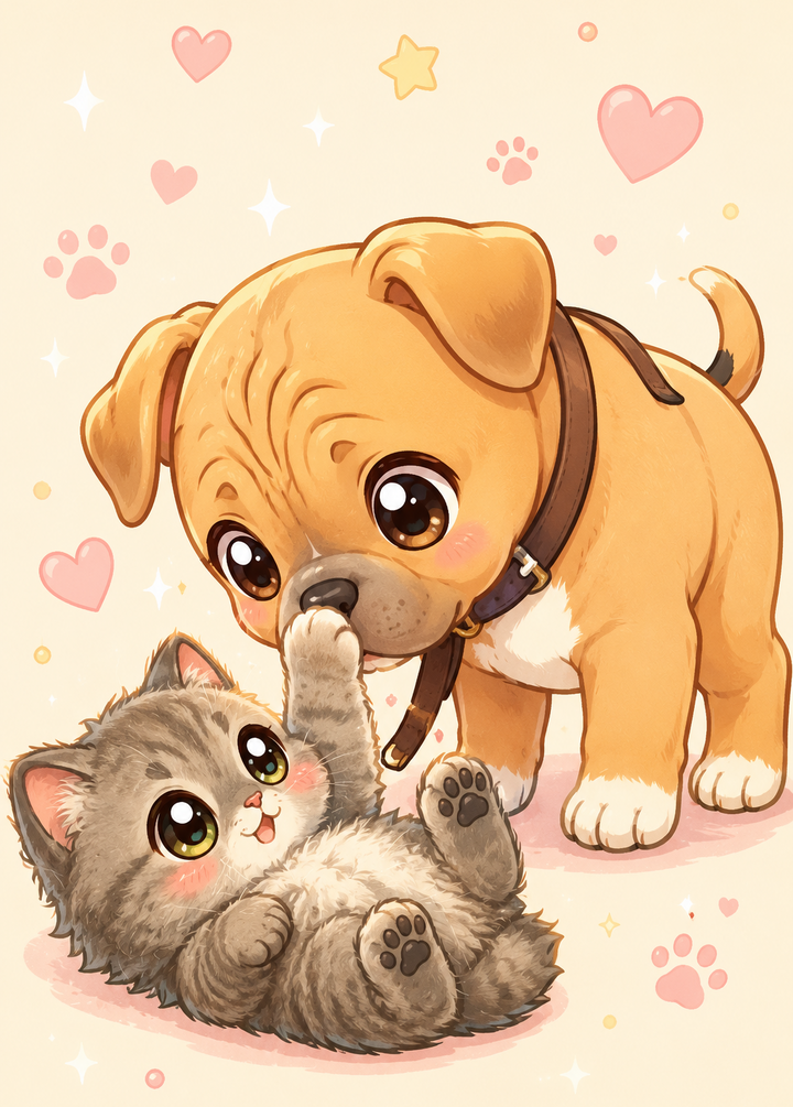 Chibi Animals Poster