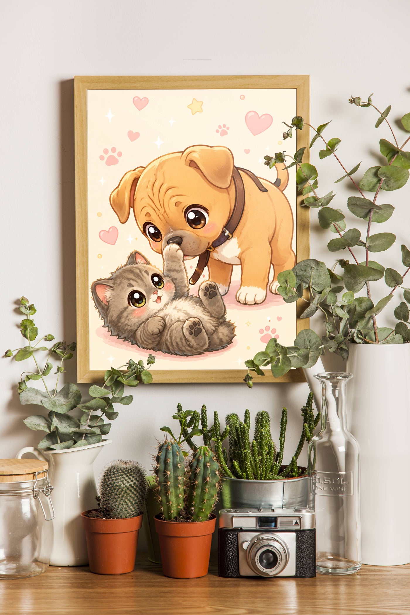 Affiche Animaux Chibi personnalisee