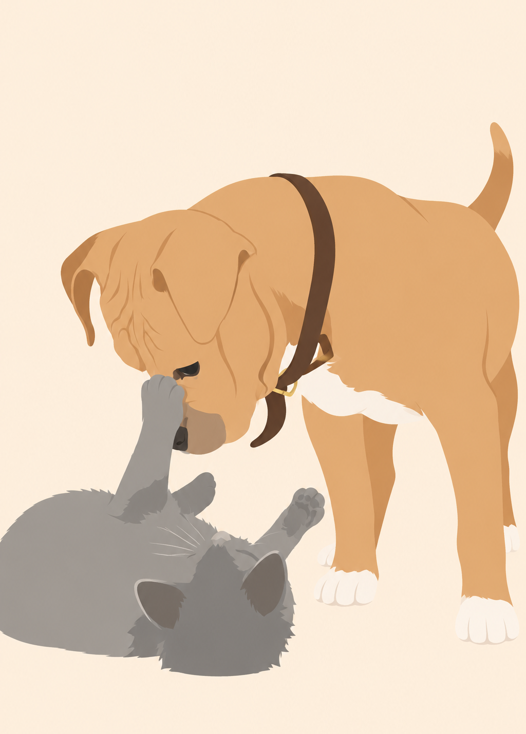 Affiche Animaux Flat Design personnalisee - apercu
