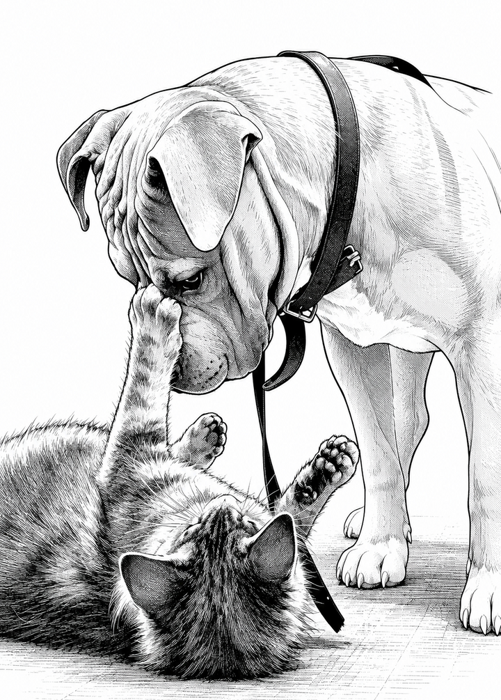 Affiche Animaux Manga