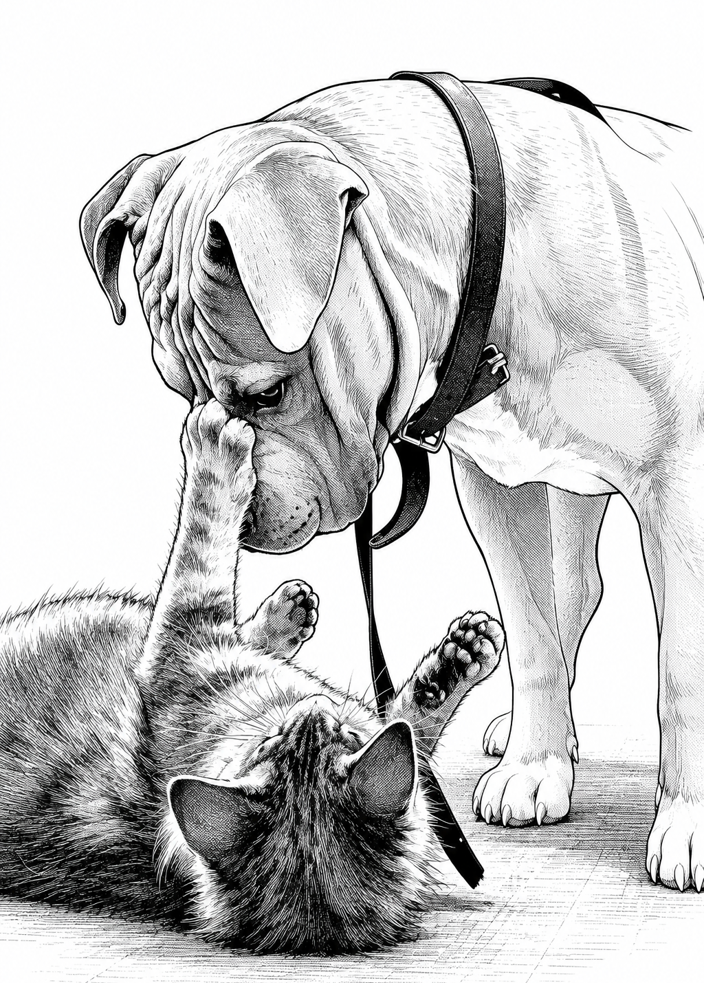 Affiche Animaux Manga personnalisee - apercu