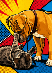 Affiche Animaux Pop art personnalisee - apercu