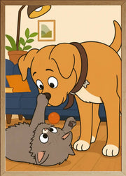 Affiche Animaux Dessin - Personnage jaune - aperçu