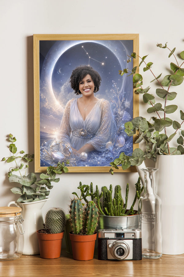 Affiche maman Cancer personnalisee - cadre