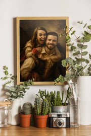Affiche Couple Baroque personnalisee