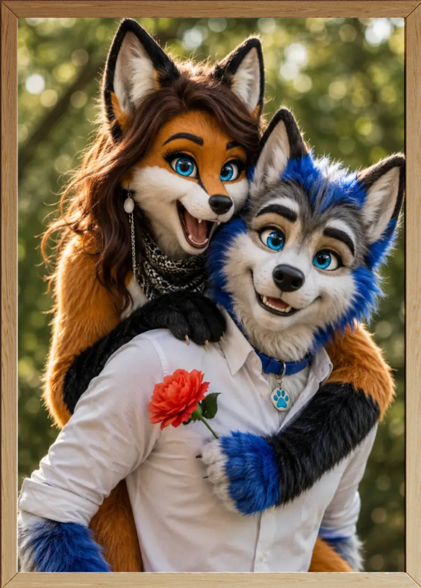 Affiche couple Fury personnalisee