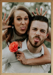 Affiche Couple Comique - Grimace - aperçu