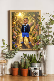 Affiche Enfant Dessin feerique personnalisee