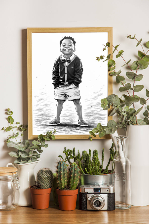 Affiche Enfant Manga personnalisee