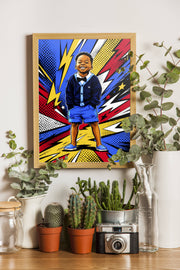 Affiche Enfant Pop art personnalisee