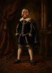 Affiche Enfant Baroque personnalisee - apercu
