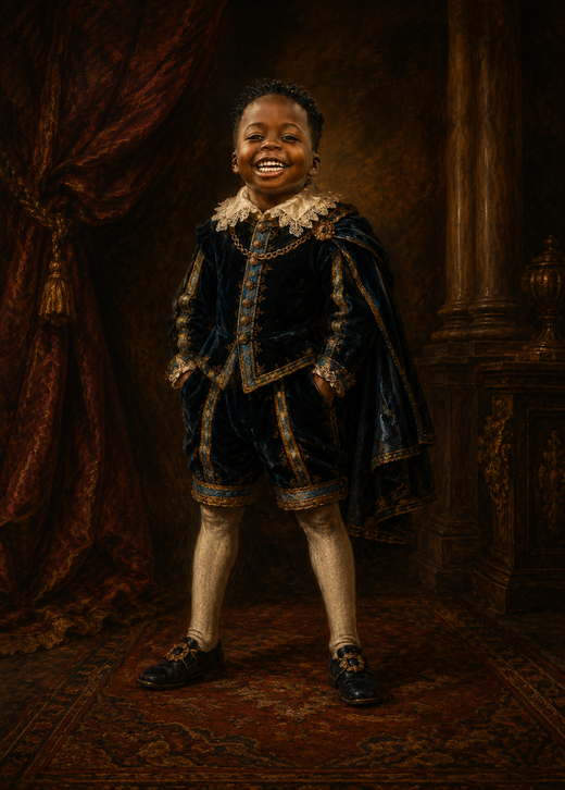Affiche Enfant Baroque