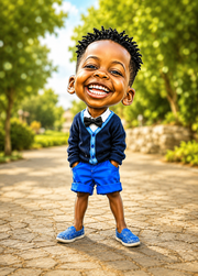 Affiche Enfant Caricature personnalisee - apercu