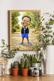 Affiche Enfant Caricature personnalisee