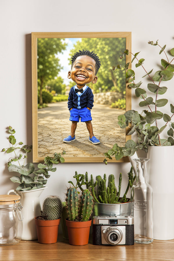 Affiche Enfant Caricature personnalisee