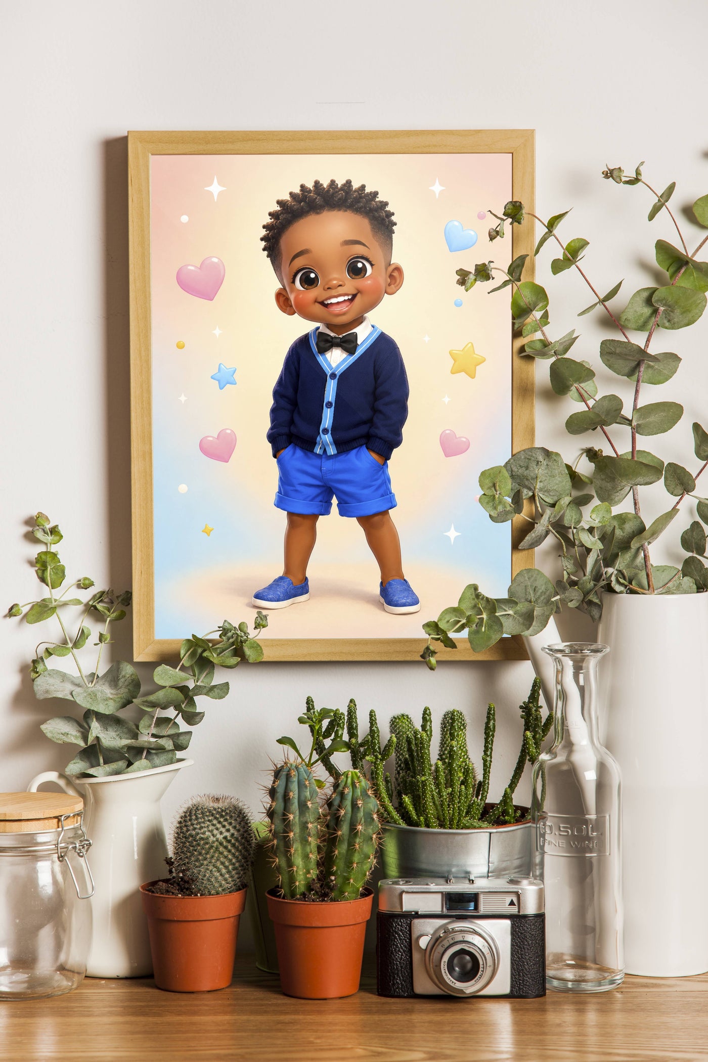 Affiche Enfant Chibi personnalisee