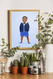 Affiche Enfant Flat Design personnalisee