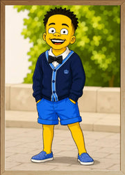 Affiche Enfant Dessin - Personnage jaune - aperçu