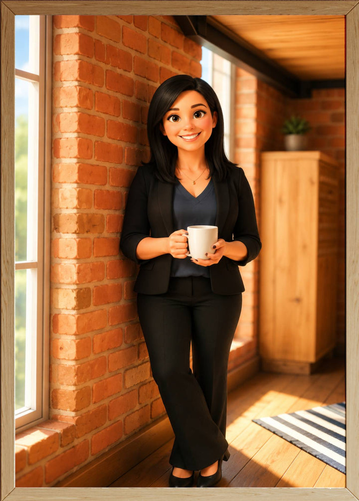 Affiche Femme Cartoon