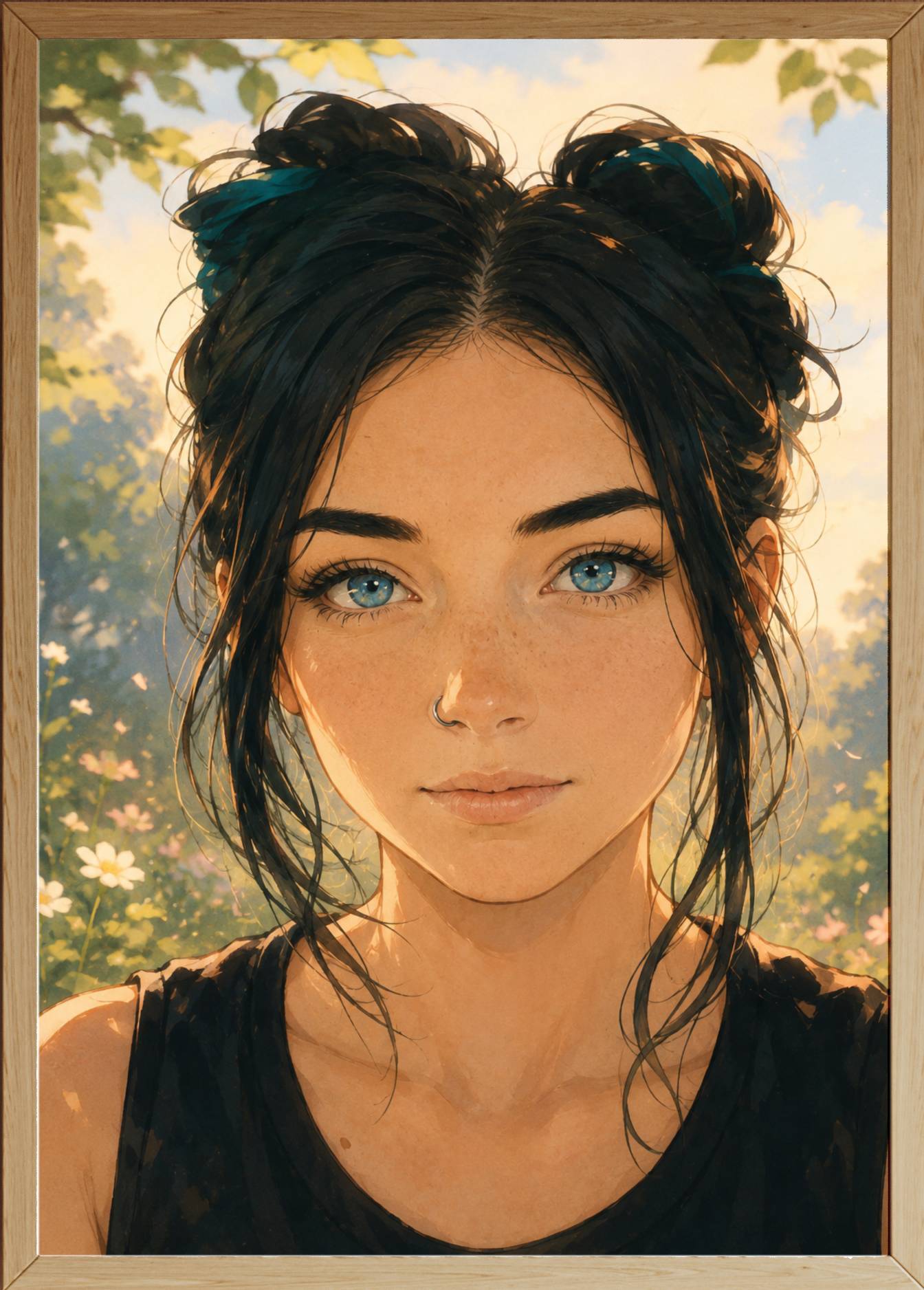 Affiche maman Anime personnalisee