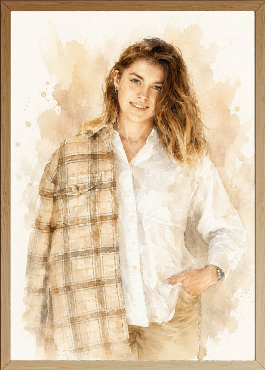 Female Watercolor Poster