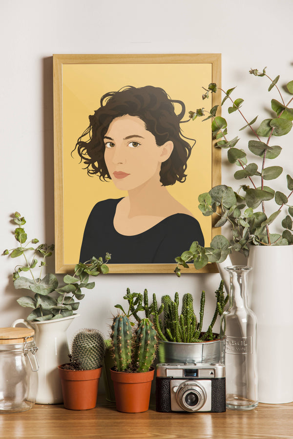 Personalized Minimalist Mom Poster