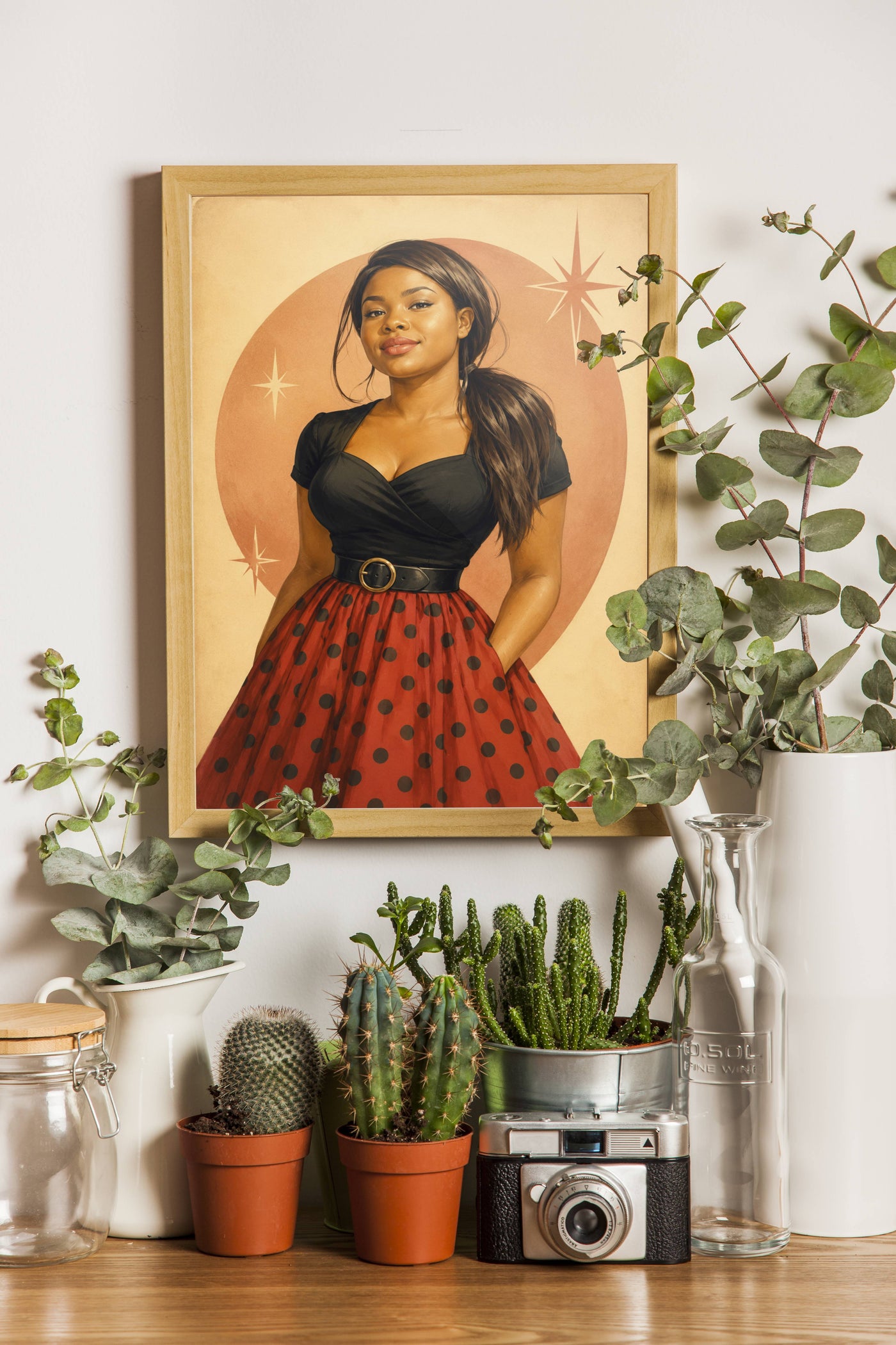 Affiche maman Pin up - apercu