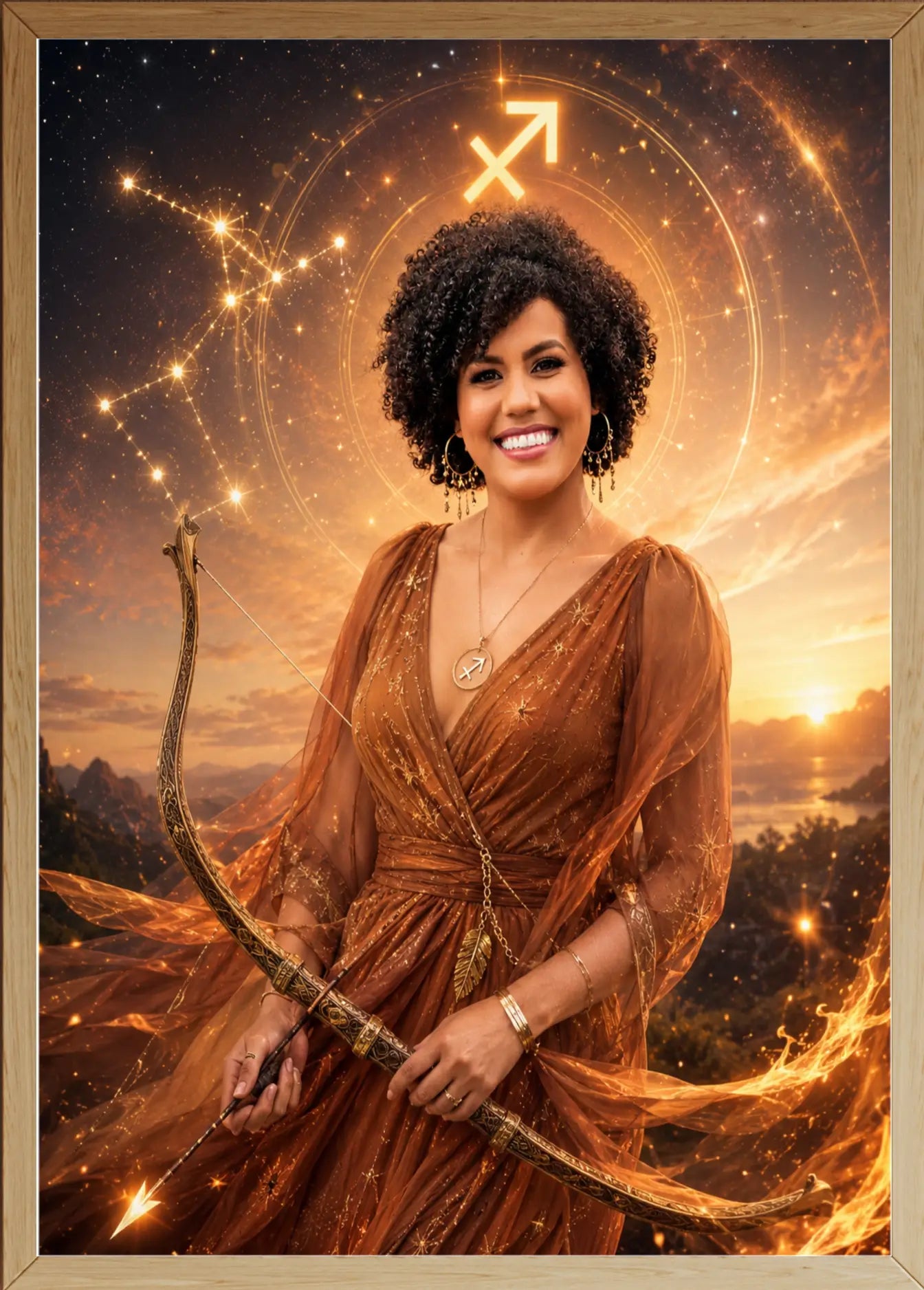 Affiche maman Sagittaire personnalisee