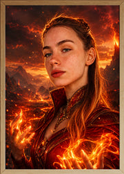 Affiche maman Super sorciere feu