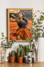 Affiche maman Tennis - apercu