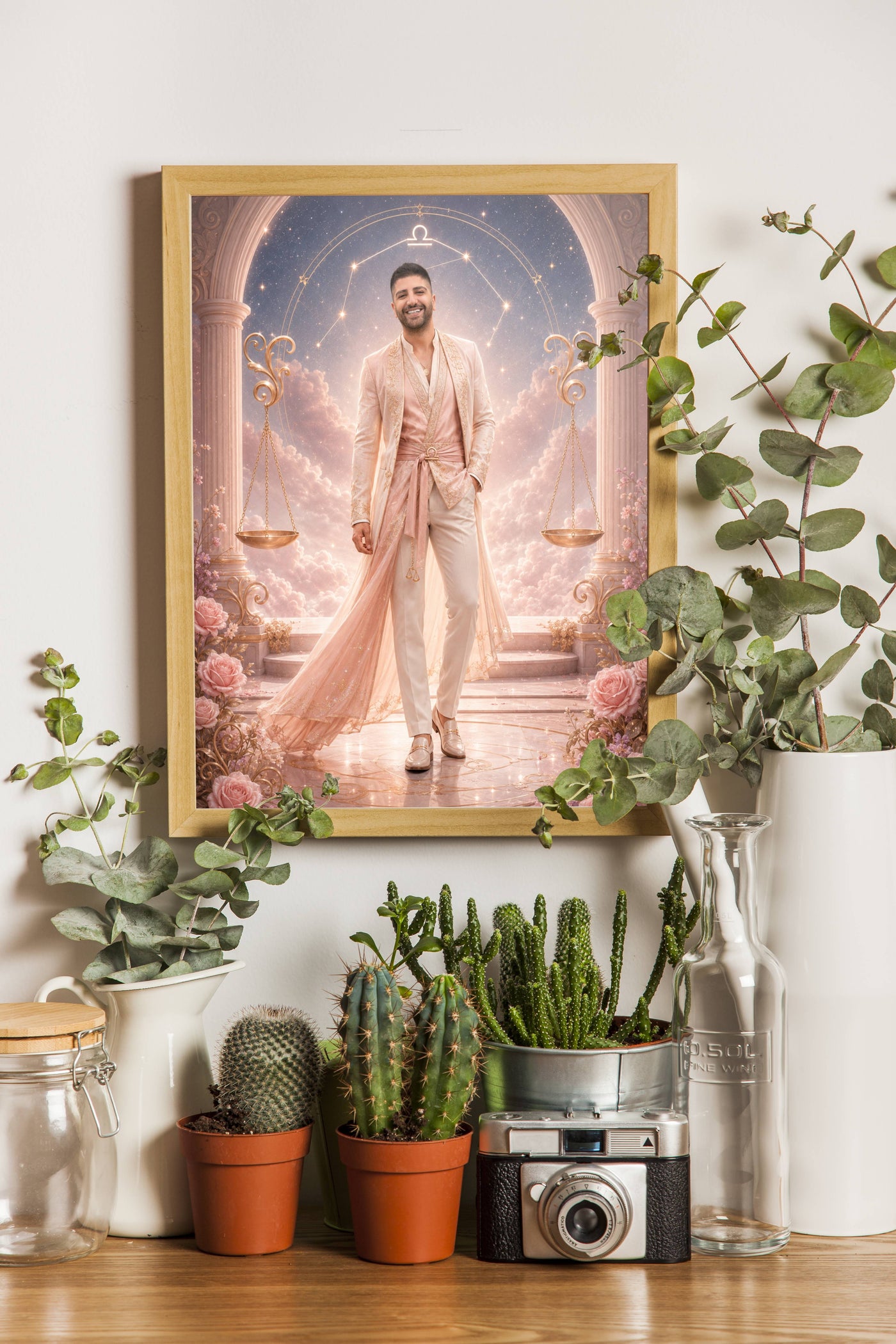 Affiche Homme Zodiac Balance personnalisée - décor