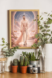 Affiche Homme Zodiac Balance personnalisée - décor