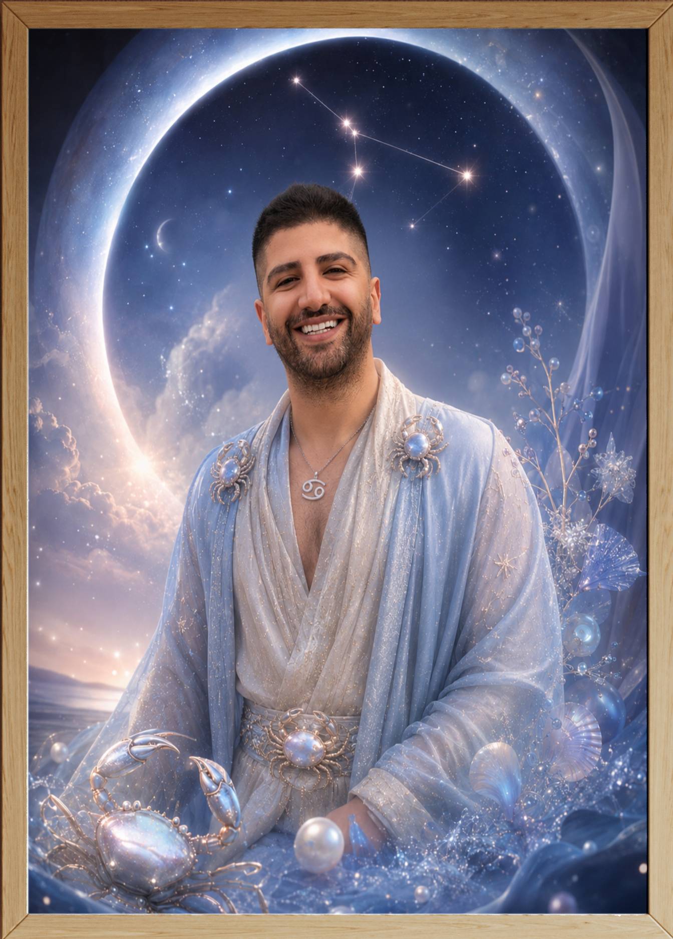 Affiche Homme Zodiac Cancer personnalisée - aperçu