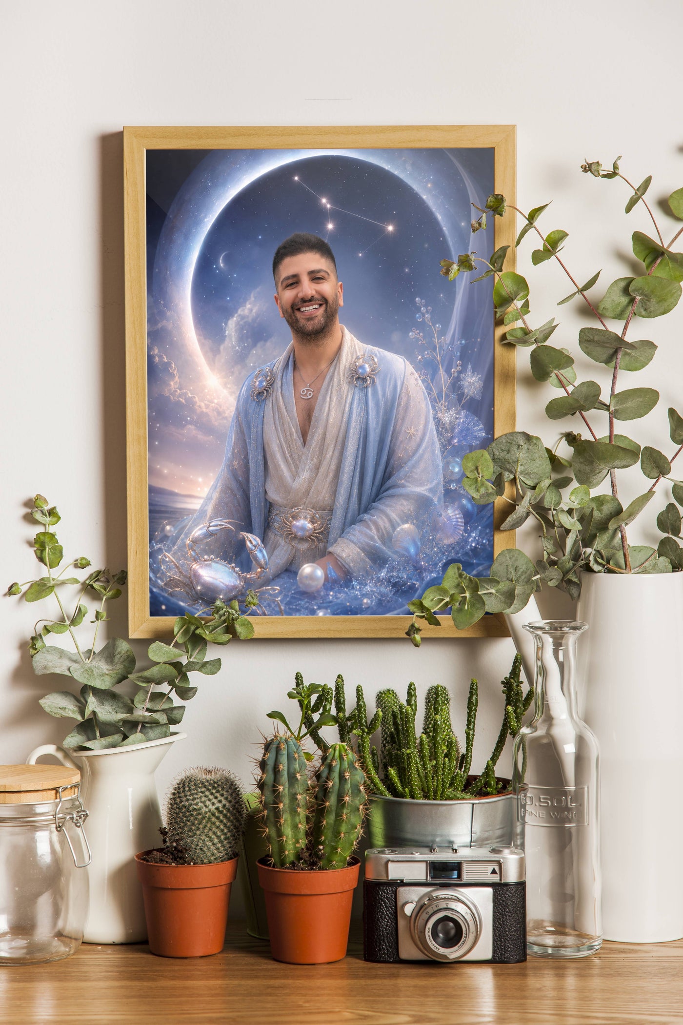 Affiche Homme Zodiac Cancer personnalisée - décor