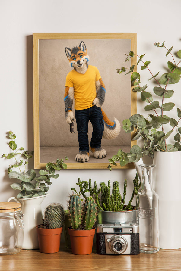 Affiche homme Fury personnalisee - decor