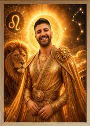 Affiche Homme Zodiac Lion personnalisée - aperçu