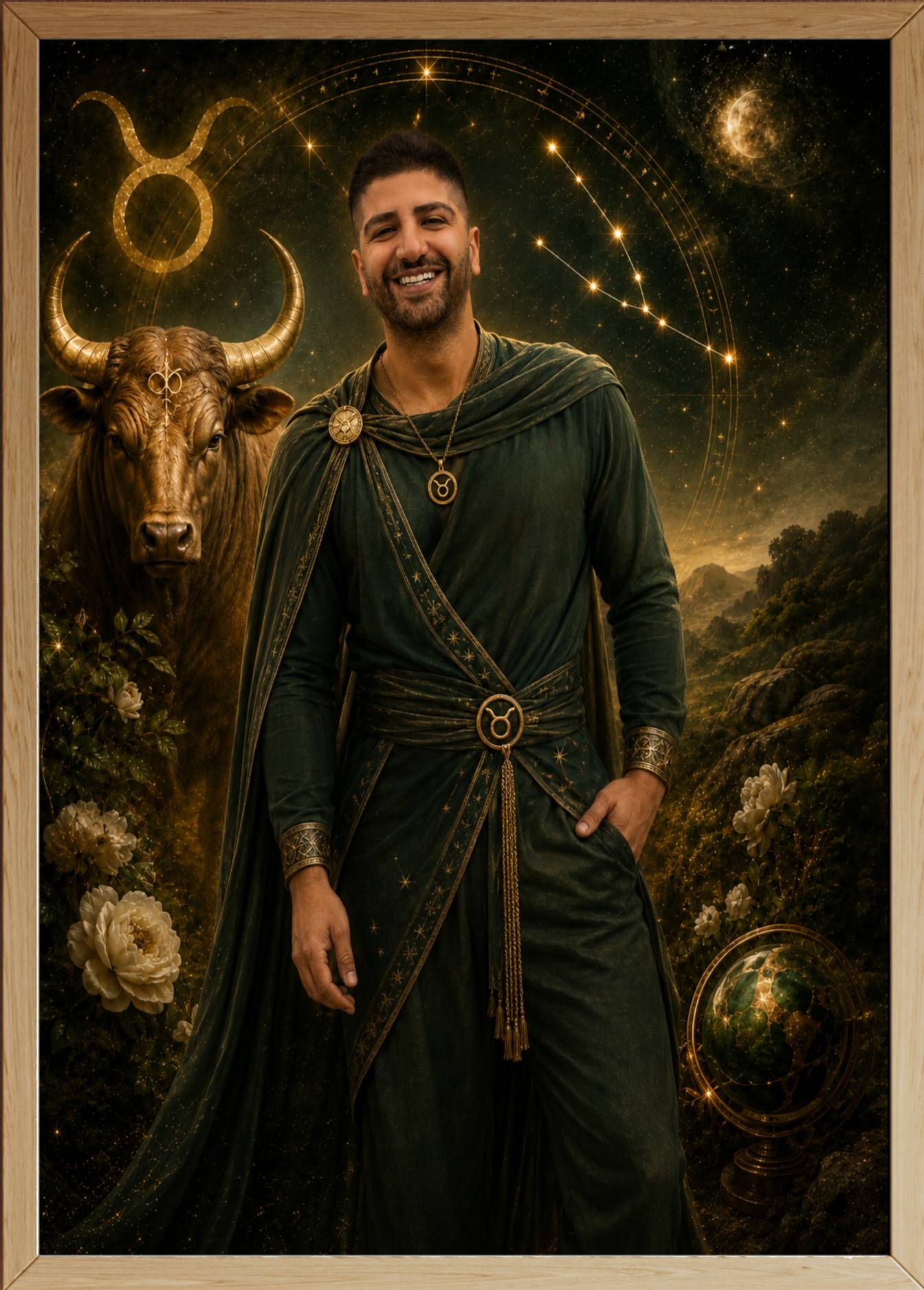 Affiche Homme Zodiac Taureau personnalisée - aperçu