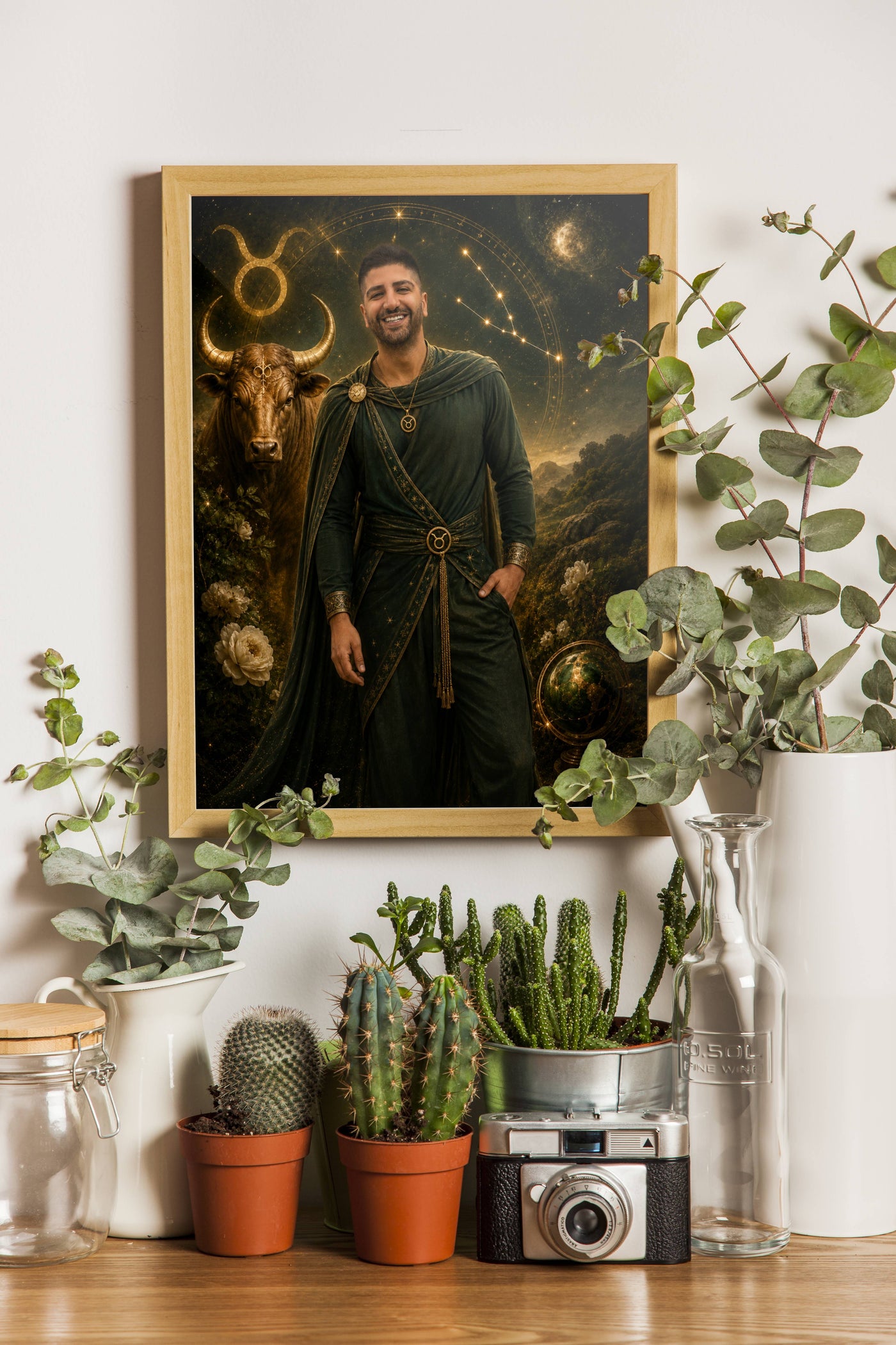 Affiche Homme Zodiac Taureau personnalisée - décor