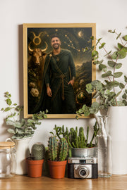 Affiche Homme Zodiac Taureau personnalisée - décor