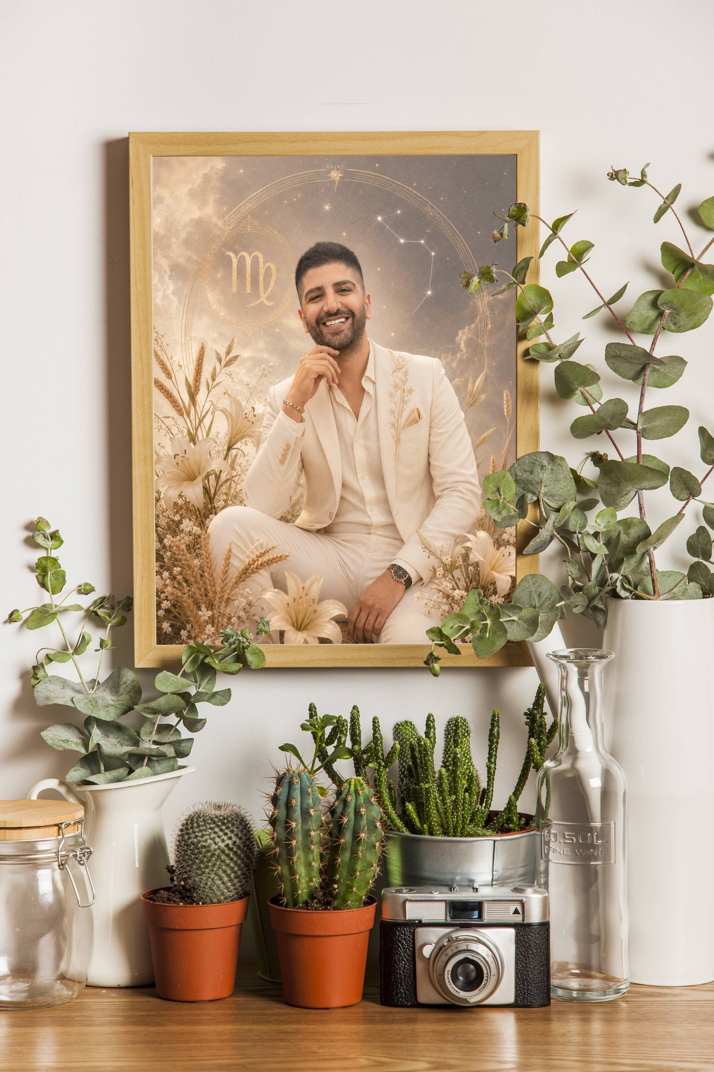 Affiche Homme Zodiac Vierge personnalisée - décor