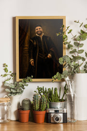 Affiche Homme Baroque personnalisee