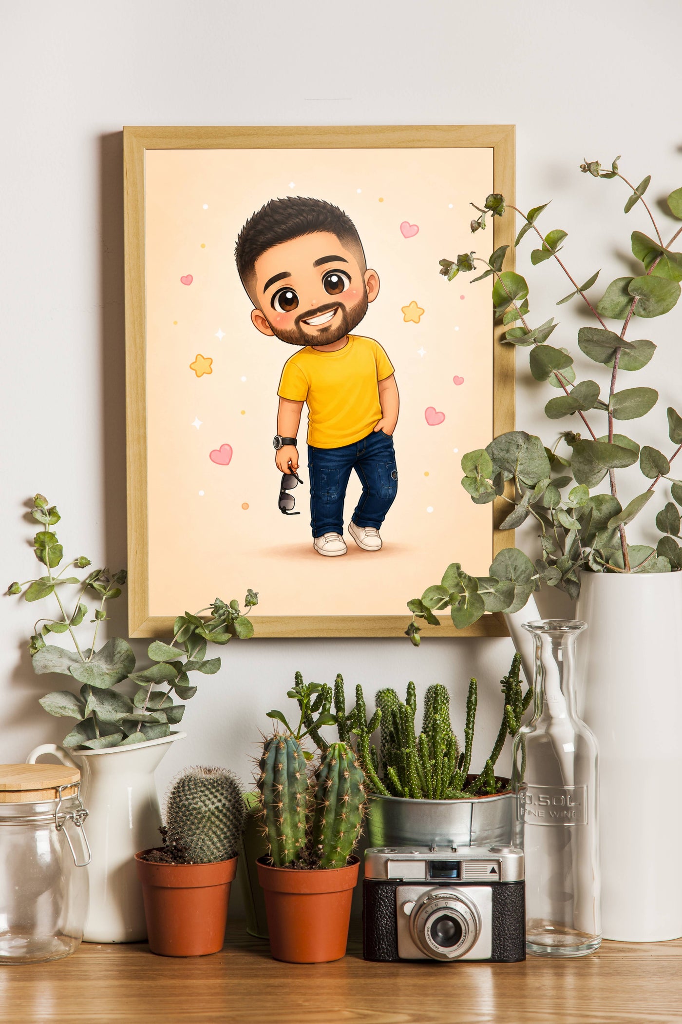Affiche Homme Chibi personnalisee
