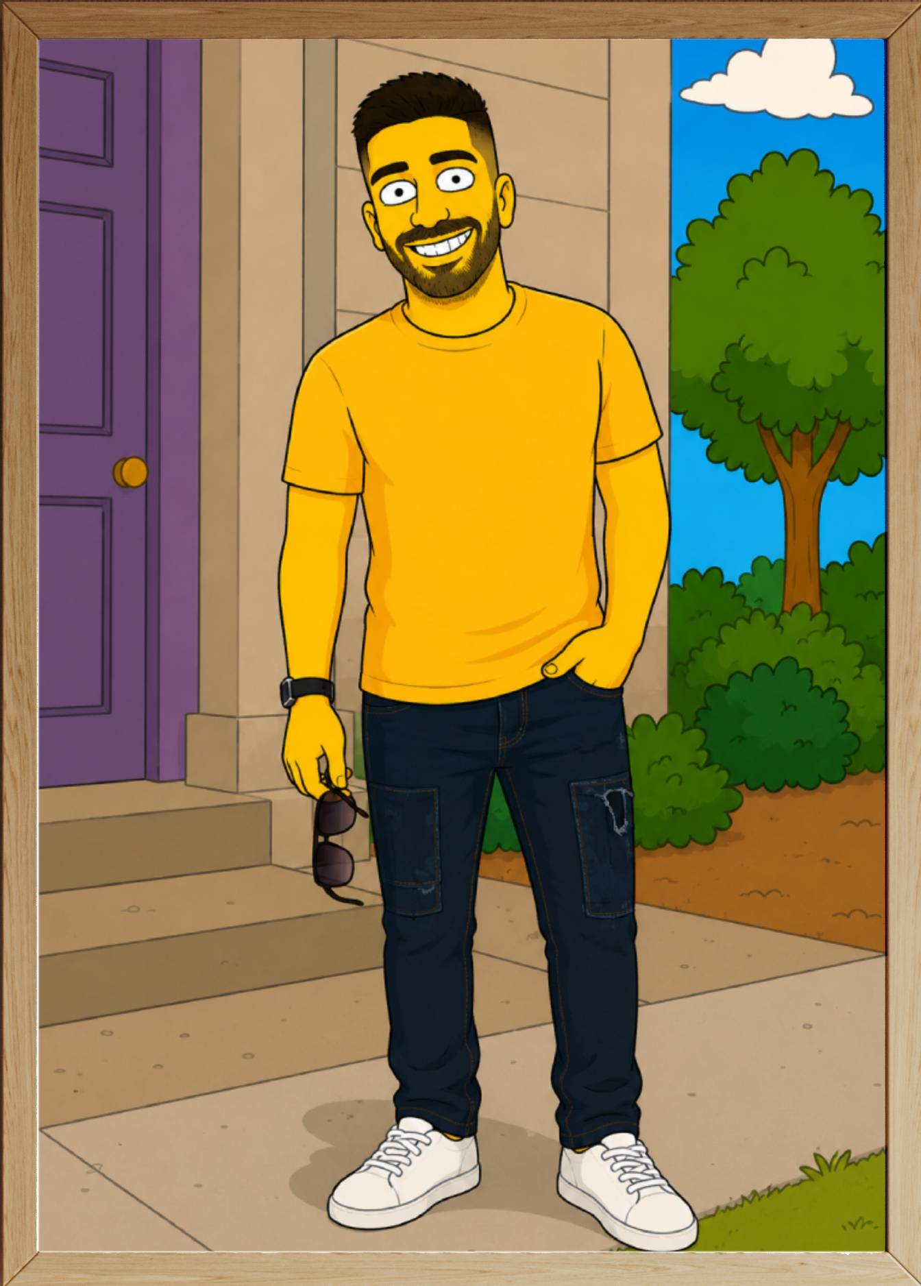 Affiche Homme Dessin - Personnage jaune - aperçu