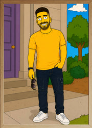 Affiche Homme Dessin - Personnage jaune - aperçu
