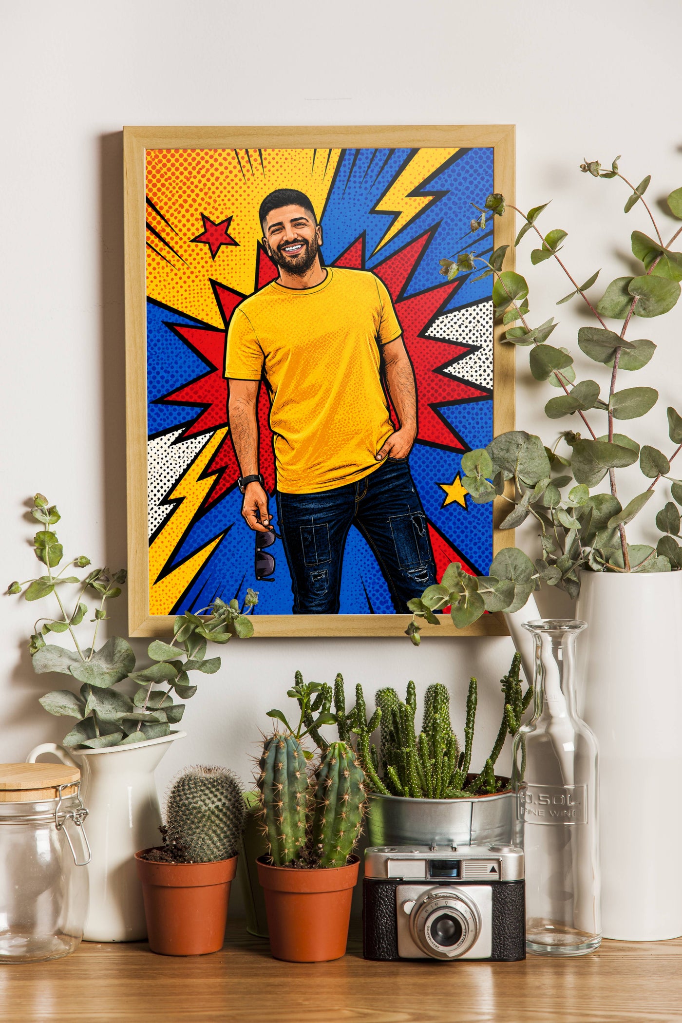 Affiche Homme Pop art personnalisee