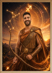 Affiche Homme Zodiac Sagittaire personnalisée - aperçu