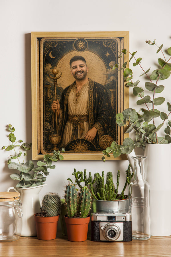 Affiche homme Oracle amour - decor